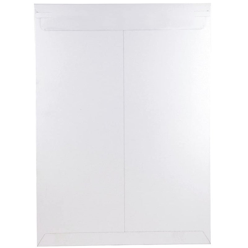 JAM PAPER Stay-Flat Photo Mailer Envelopes with Peel & Seal Closure - 13 x 18 - White - 6 Rigid Mailers/Pack - Image 2